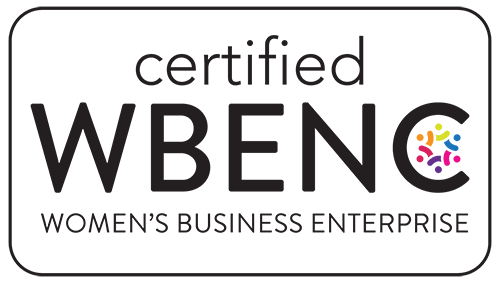 Certified WBENC women's business Enterprise badge